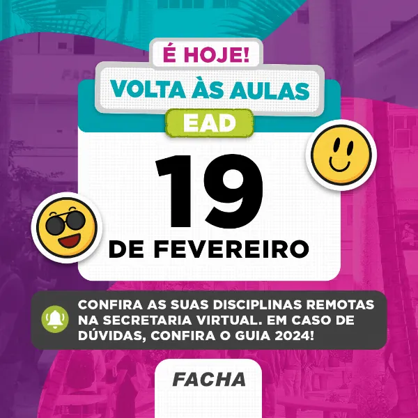 volta �s aulas facha ead