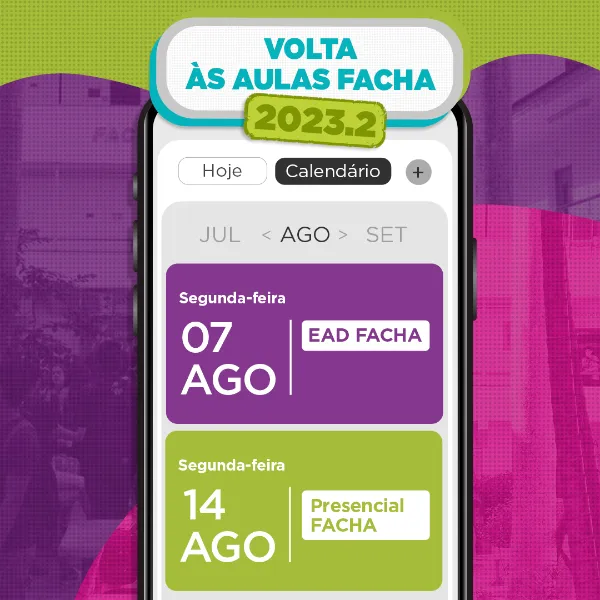 volta �s aulas faculdade facha 2023.2